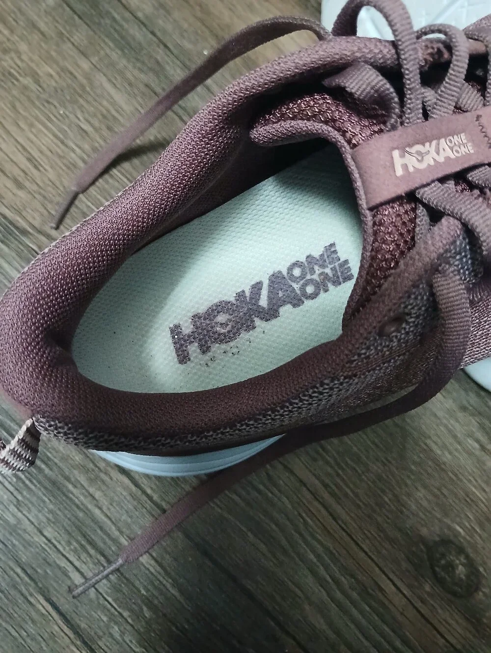 Hoka One One Hupana Women's Dusty Brown Knit Sneakers